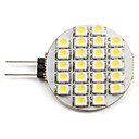 g4 1-1.5w 24x3528 SMD 50-60lm 6000-6500k lumiere blanche naturelle a mene l ampoule spot  12v 