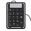 USB portable de 19 touches du clavier numerique pour ordinateur portable et les ordinateurs portables noir