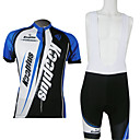 Kooplus Maillot Cyclisme Manche Courte Cuissard  bretelles cyclisme Tenue de Cyclisme  Noir  Bleu