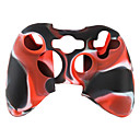 protection etui en silicone double campouleur pour Xbox 360 Controller noir et rouge