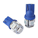 t10 0.18wx5 5-SMD 5050 eclairage de la voiture a conduit la lecture dc 12vpair bleu