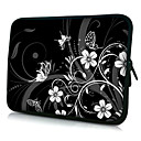 sombre en neoprene pour ordinateur portable fleur cas pour 10-15 ipad macbook Dell HP samsung acer