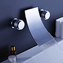 Robinet Cascade baignoire contemporaine finition chromee
