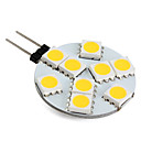 ampoule LED Blanc Chaud  12V  G4 1.3W 9x5050 SMD 100LM