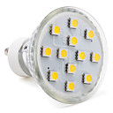 gu10 12-5050 SMD 2-100-150lm 2.5W 2800-3300K lumiere blanche chaude a mene lampoule au comptant 220-240v