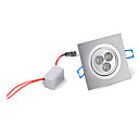 3w 300lm 3500k chaude lumiere blanche plafond de 3 dirigee vers le bas la lumiere avec chauffeur conduit ca 86 ~ 265V