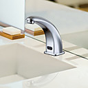 Contemporain Chrome capteur fini laiton lavabo robinet