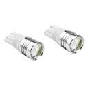 t10 3W LED oule blanche pour la voiture indiquent les de signalisation  tableau de bord  largeur 2-pack DC 12V