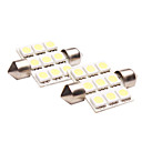 Car Light LED de lecture avec 9 LED en lumiere blanche Livre dans Pair 18 W 5050 Lumen LM 100 Temperature de couleur 6000-6500K 12V