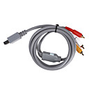 s-video AV Cable pour Wii  Wii u gris