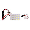 LED Light Reading voiture avec 12 LED lumiere blanche Livre dans Pair 1.2W 1210 Lumen LM 50 temperature de couleur 8000K 12V