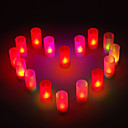 12 - LED Light Singe Bougie de mariage Cadeaux de fete ou de campouleur