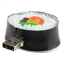 8 Go Sushi arrondi en forme USB 2.0 Flash Drive Noir