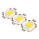 DIY 10W 800-900LM 2850-3050K lumiere blanche chaude Module DEL integree  9-11V 3-Pack 