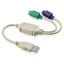 Cable USB vers PS2 03 m