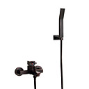 Laiton massif simple Centerset Poignee de montage mural robinet de douche Finition ORB