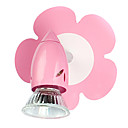 50W contemporain Fer enfants Wall Light avec 1 Lumiere Floral Design
