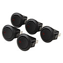 Interrupteurs bascule voiture avec Temoin lumineux rouge 5-Pack 12V