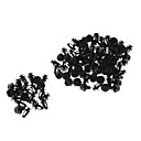 Universelle en plastique 22mm Retainers type PUSH SET pour panneau de porte de voiture - Noir 100 PCS