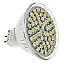 MR16 4W 60x3528 SMD 300-350lm 6000-6500K lumiere blanche naturelle a mene lampoule spot 220v