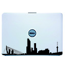 Laptop Skin Art Rotterdam Couverture Decal Sticker pour MacBook Air Pro  Dell  HP  Compaq  Acer  Lenovo  Sony Noir