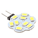 G4 45 W 9x5630 SMD 400-430LM 6000-6500K Natural White Light Bulb Lotus en forme de tache de LED  12V 