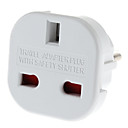 EU Plug Universal Plug Adapter multiples voyages ronde avec obturateur de securite  110-240V 