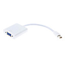 Mini DisplayPort vers VGA cable adaptateur femelle pour MacBook Blanc