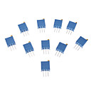 3296 Potentiometre 3-Pin 10kohm Resistances ajustables 10 PCS Bleu