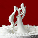 mariee et le marie en ceramique figurine de gateau de mariage Topper