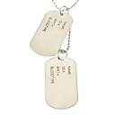 Name Tag Collier-mat...