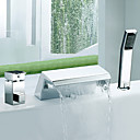 Chromees Finition Chute generalisee contemporain avec douchette Robinet de baignoire