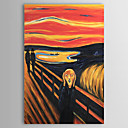 Peints la main peinture l huile Le Edvard Munch Portrait Cri Resume