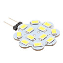 G4 6W SMD 500-12x5630 560LM 6000-6500K Natural White Light Bulb Lotus en forme de tache de LED  12V 