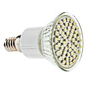 e14 4w 60x3528 SMD 300-350lm 6000-6500k naturelle ampoule blanche tache de lumiere dirigee 220-240v