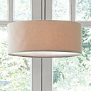 60W E27 Fer Lumiere avec abat-jour en tissu Pendentif et 4 lumieres