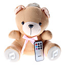 Peluche Ours haut-parleur stereo avec port USB Flash Drive et fente pour carte SD