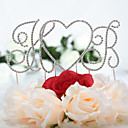 Superbe brillant strass Monogram Wedding Cake Topper