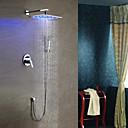 douche robinet en laiton massif avec LED Pomme de douche 10 pouces  douche main