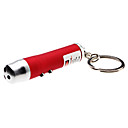 3-in-1 1-Mode White Light LED Keychain Flashlight  laser rouge  3xLR44 