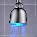 3 tetes pouces douche en ABS avec des campouleurs de lumiere LED changeant