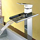 Contemporaine cascade mitigeur lavabo robinet Chrome Tall