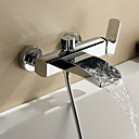 saupoudrer  par LightInTheBox - finition chromee mitigeur mural cascade robinet de la baignoire douche main non inclus