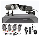 4 Nuit CCTV Outdoor Day Home Video Surveillance Camera kit de securite