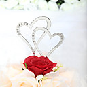 Sparkling Strass Coeurs Double Cake Topper