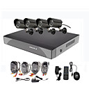 8 canaux de surveillance Systeme de securite 4 Exterieur Vision Warterproof Nuit Camera