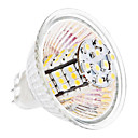 MR16 3.5W 54x3528 SMD 240-260LM 3000-3500K Blanc chaud ampoule LED 12V