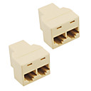 Splitter RJ45 Connecteur adaptateur 2-Pack