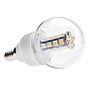 E14 6W SMD 420-30x5050 3000-3500K 450lm chaude ampoule LED White Ball 85-265V