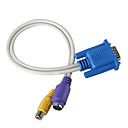 Cable VGA vers S-Video pour PC la television 20 cm